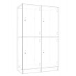 Lockers 4 Doors - Bank of 2 x high & 2 x Wide